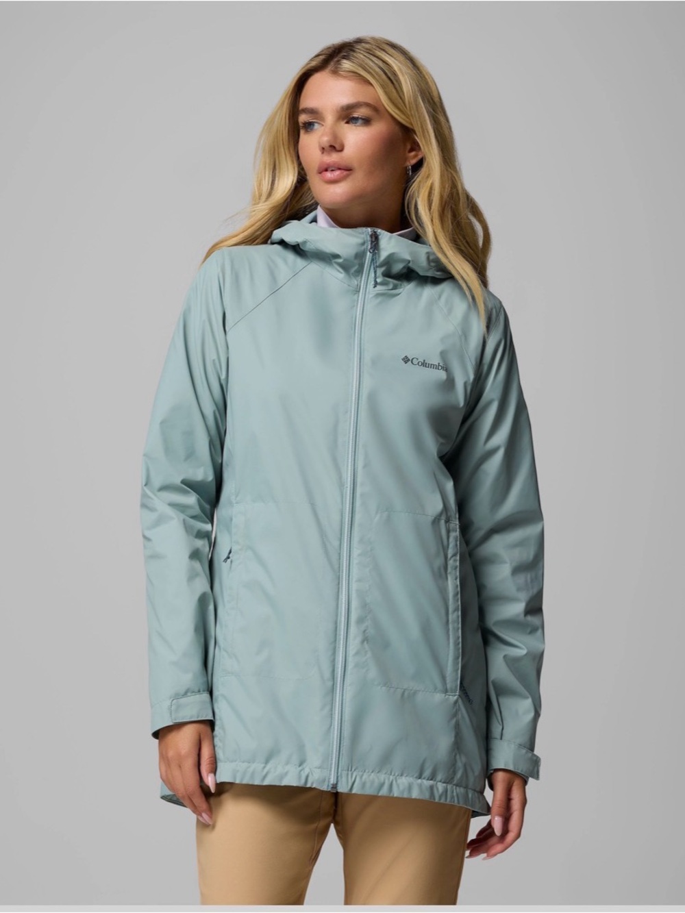 Columbia Green Switchback II Lined Long Jacket size Medium - Picture 2 of 8